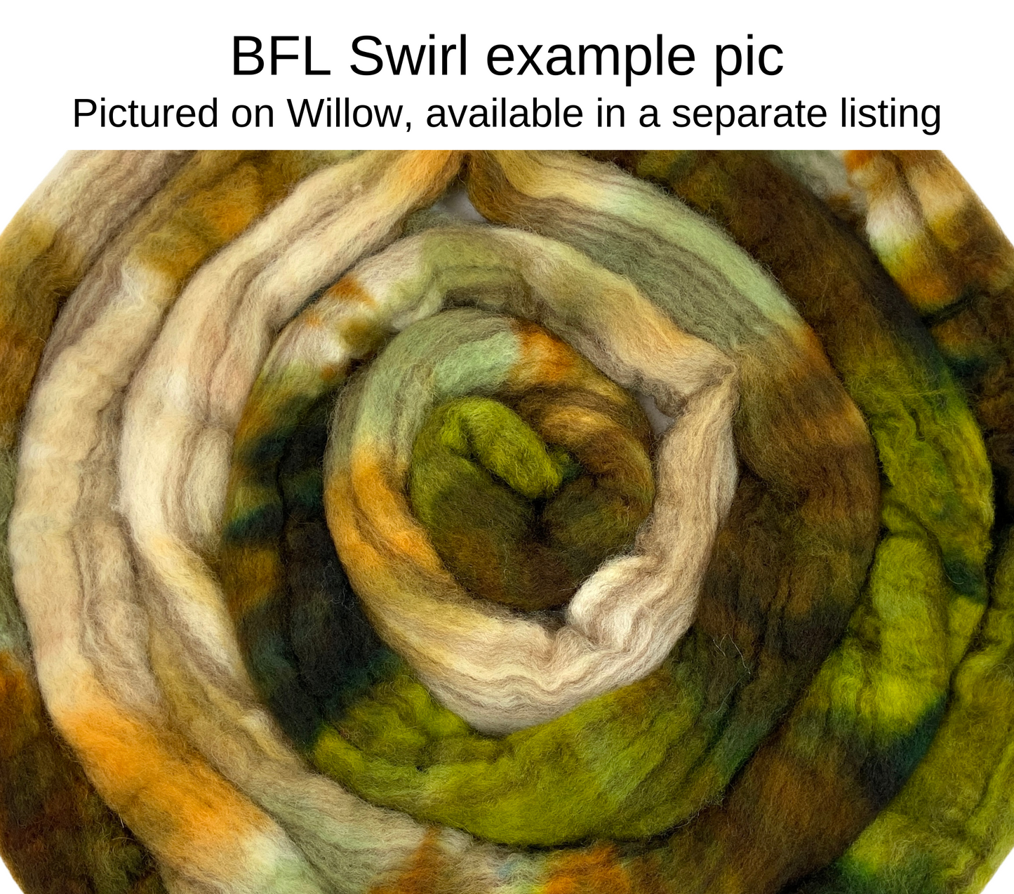 Hazel SC - 4 oz hand painted wool combed top, roving, spinning fiber, handspinning, felting
