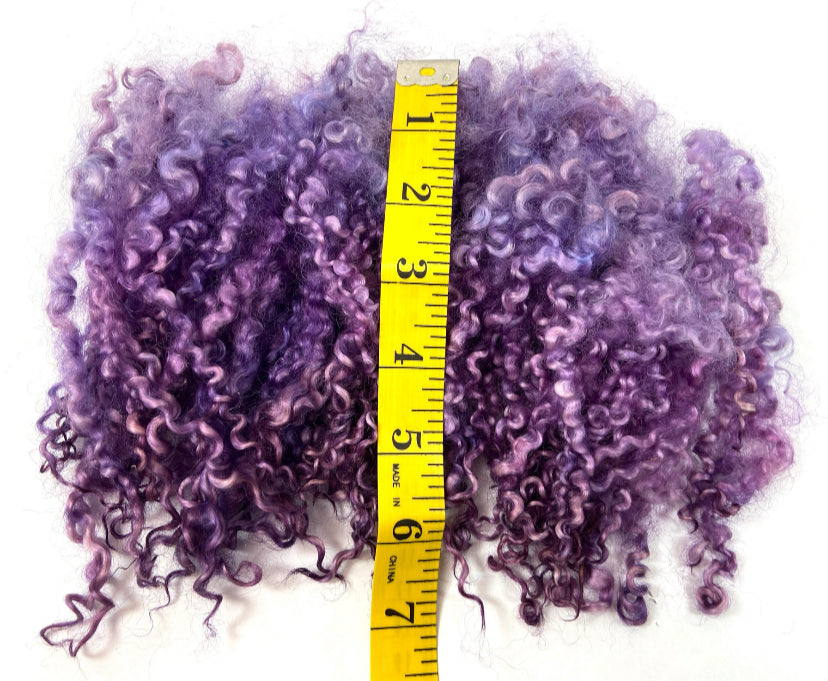 Wensleydale locks, .9 oz, 5-6 inches long, super clean, spinning, long locks, felting, fiber art, doll hair, nuno, lockspun yarn 0720-09