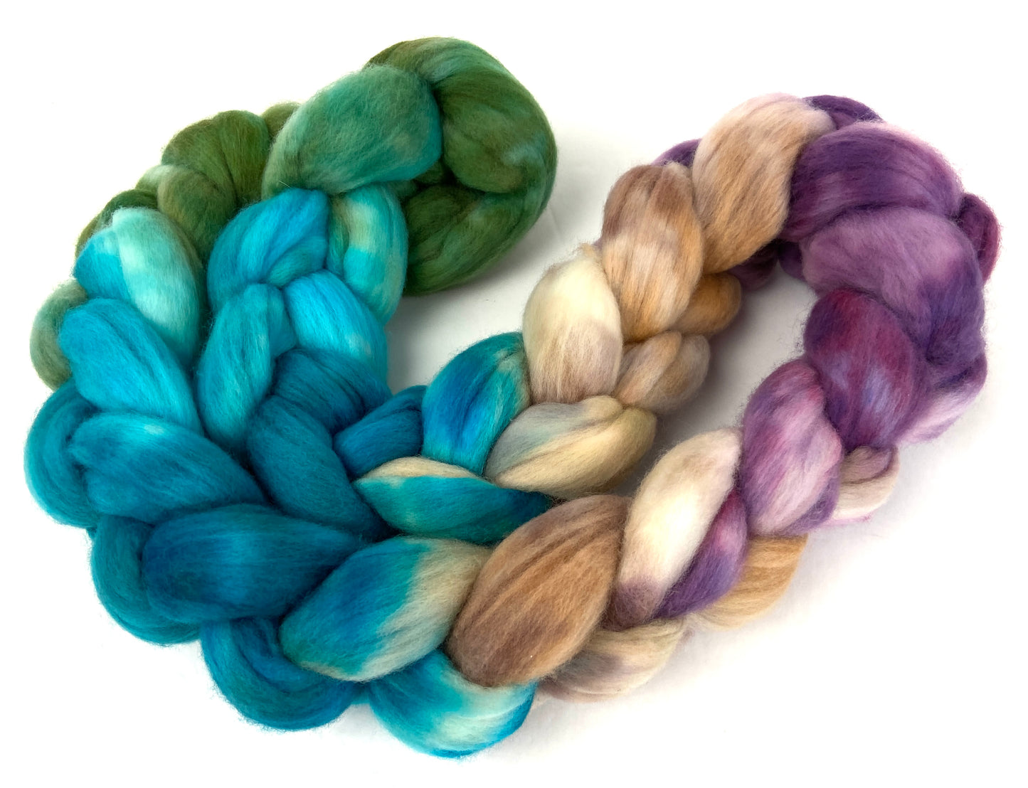 Sweet Promise MG - 4 oz hand painted wool combed top, roving, spinning fiber, handspinning, felting