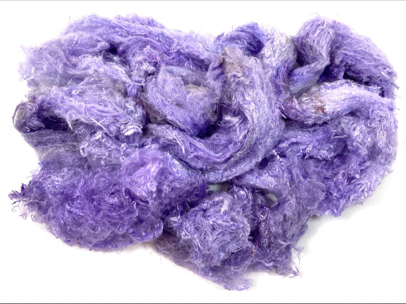 Silk Laps, Thistle, 1014-06, mulberry silk, nuno, wet felting, spinning fiber, art yarn, handspinning, felting fiber, corespinning