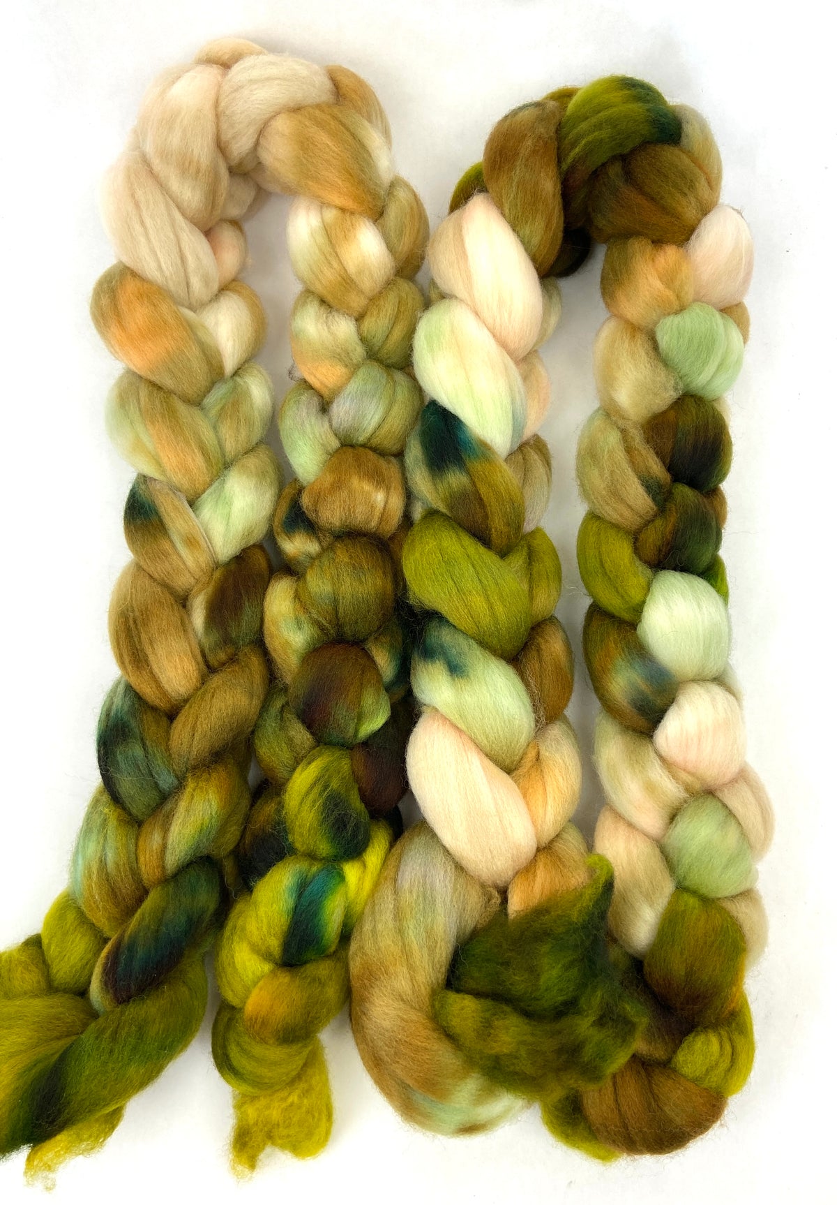Willow SC - 4 oz hand wool combed top, roving, spinning fiber, handspinning, felting