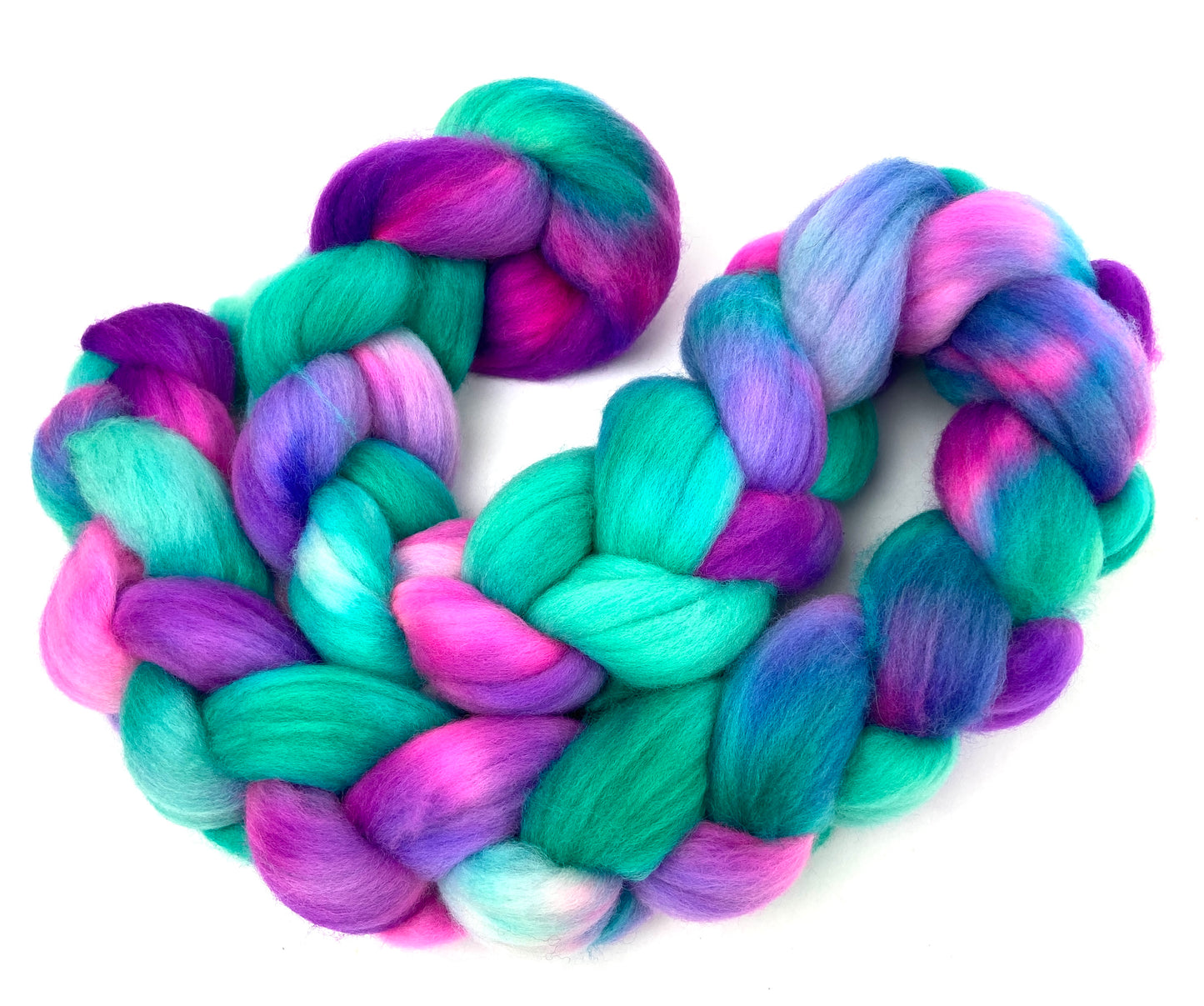 My Little Phony - 4 oz hand painted wool combed top, roving, spinning fiber, handspinning, felting