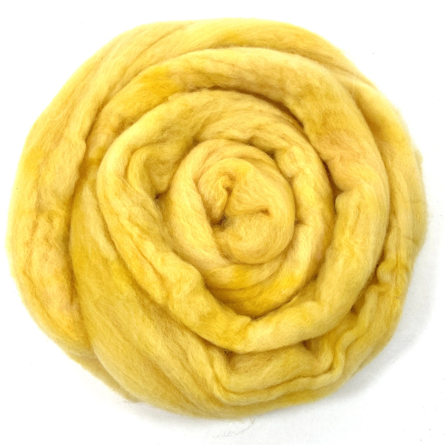 Butter - 2 oz hand dyed semisolid wool combed top
