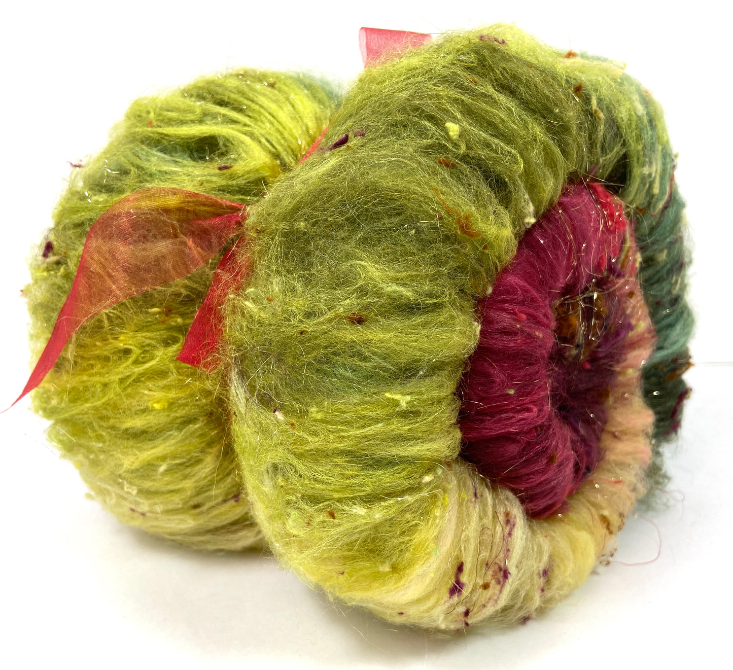 Victoriana Gradient Batt 1006-02 - 2.8 oz Corriedale wool, silk, noils, spinning fiber, handspinning, nuno, felting wool, weaving, spindle