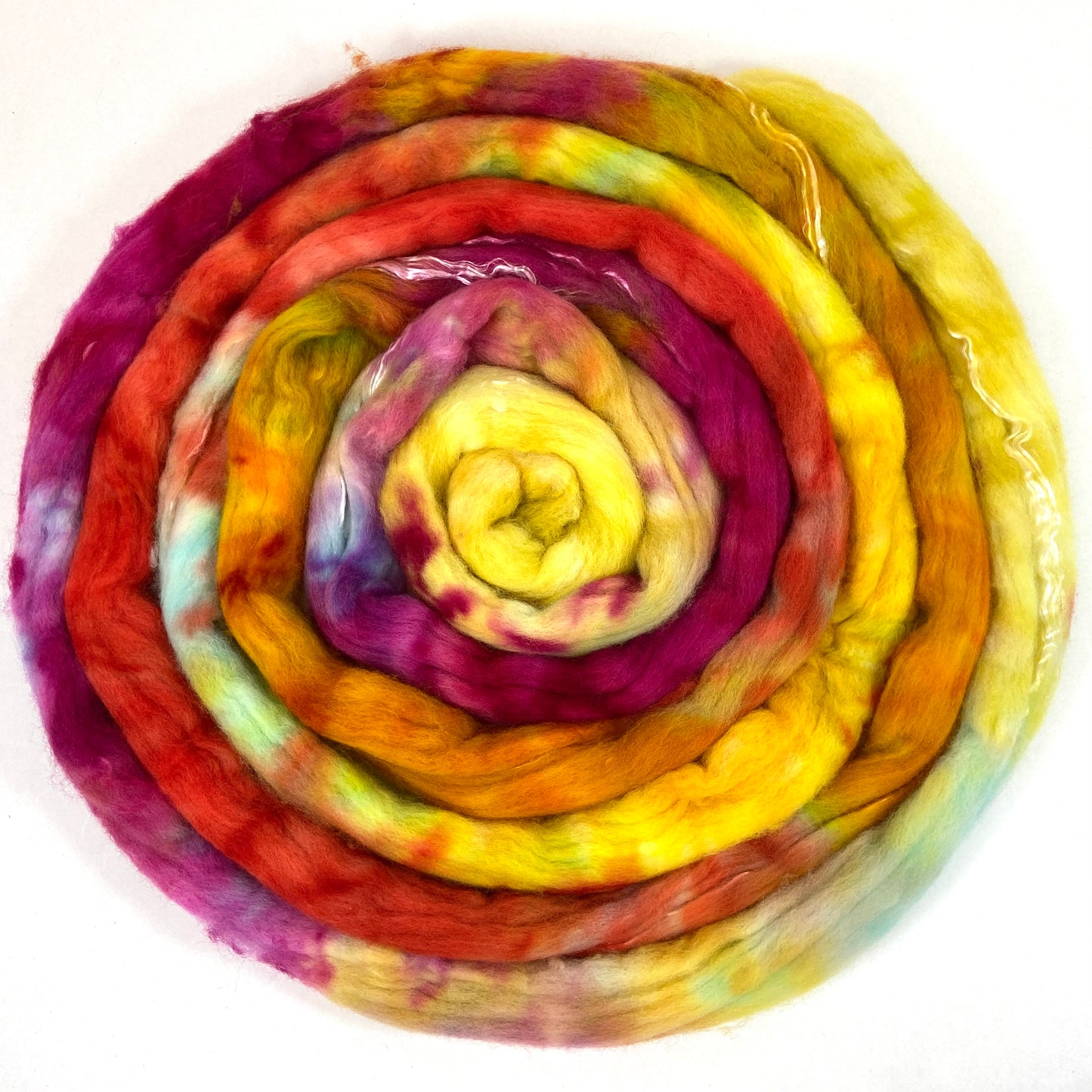 Day's End 1211-01 - 4.2 oz Merino and tencel combed top, roving, spinning fiber, handspinning, felting, needle felting, weaving supplies