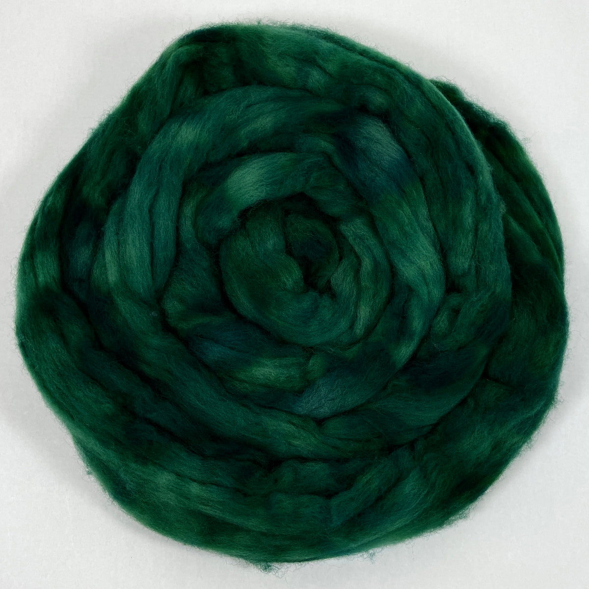 Juniper - 2 oz hand dyed semisolid wool combed top