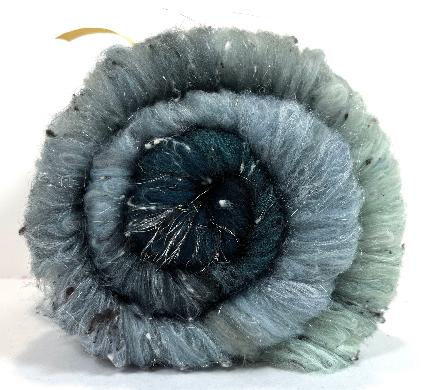 The River Styx Gradient Batt 0816-05 - 2.4 oz 18.5 micron Merino wool, silk, noils, spinning fiber, handspinning, nuno, felting wool, weaving, spindle