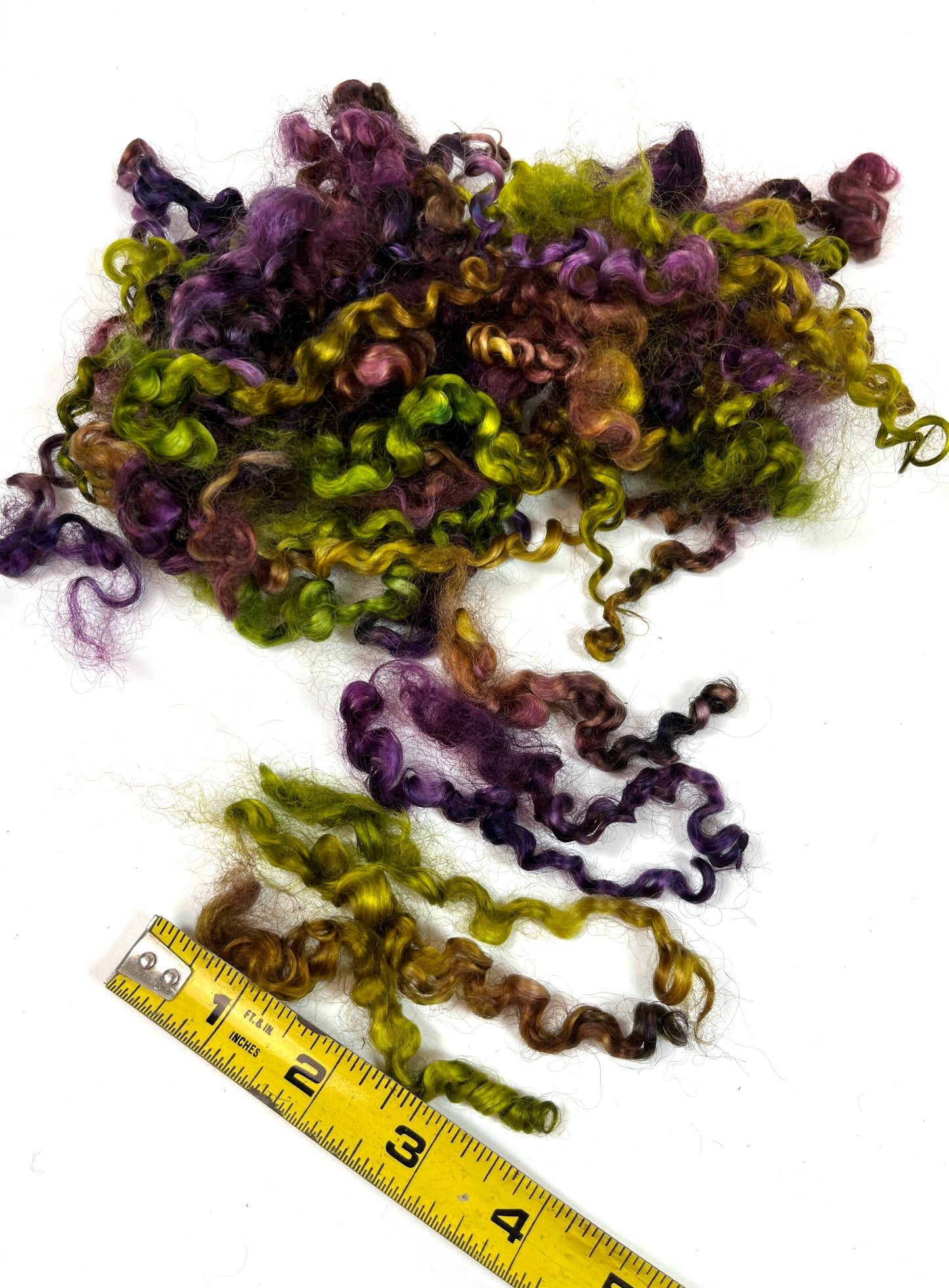 Teeswater locks, shorter, separated, super clean, spinning, felting, fiber art, doll hair, wool locks, reroot, 0402-09