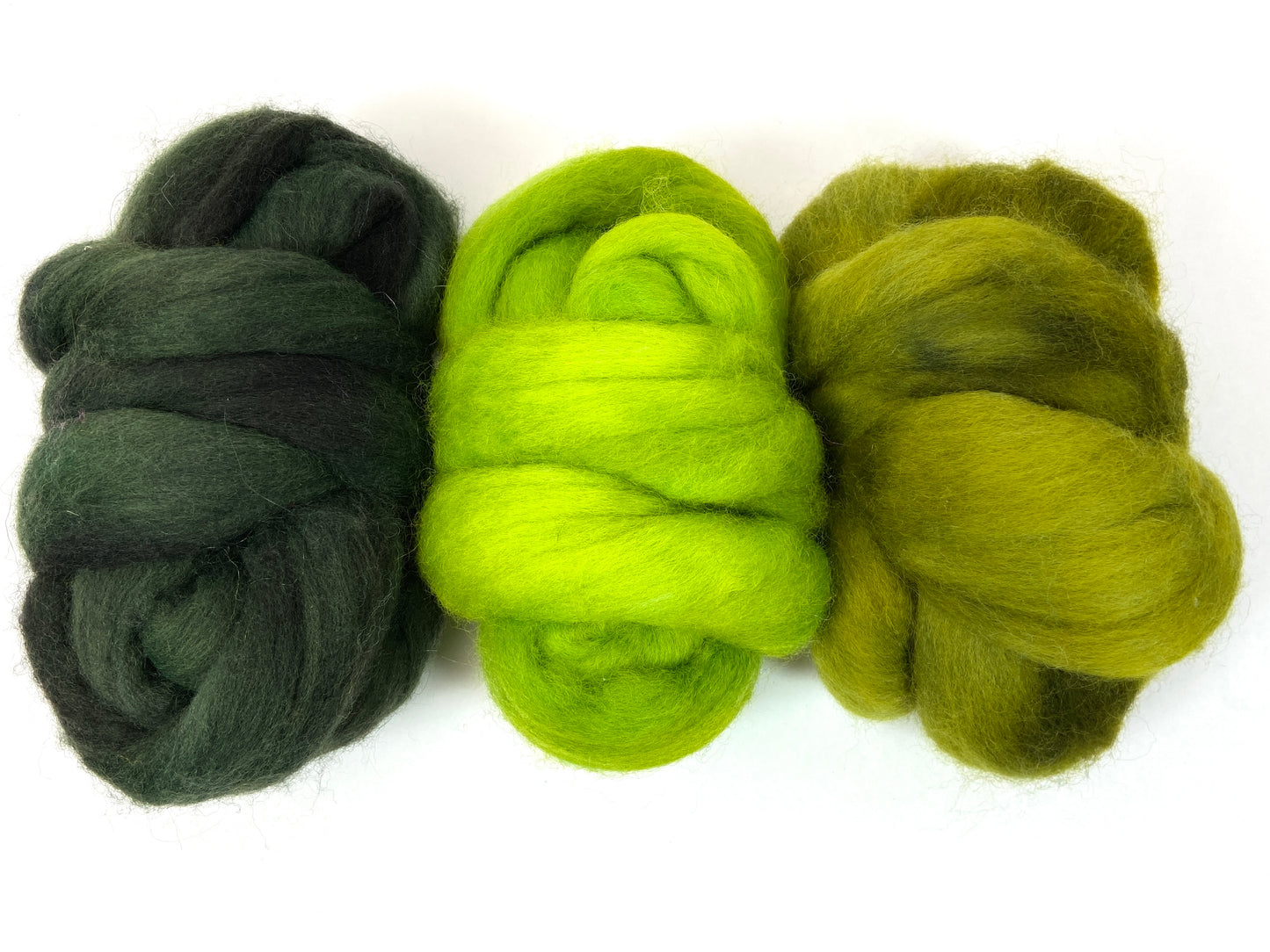 Combo Pack - 6 oz, Corriedale wool combed top, roving, spinning fiber, handspinning, felting, wool, 1123-02