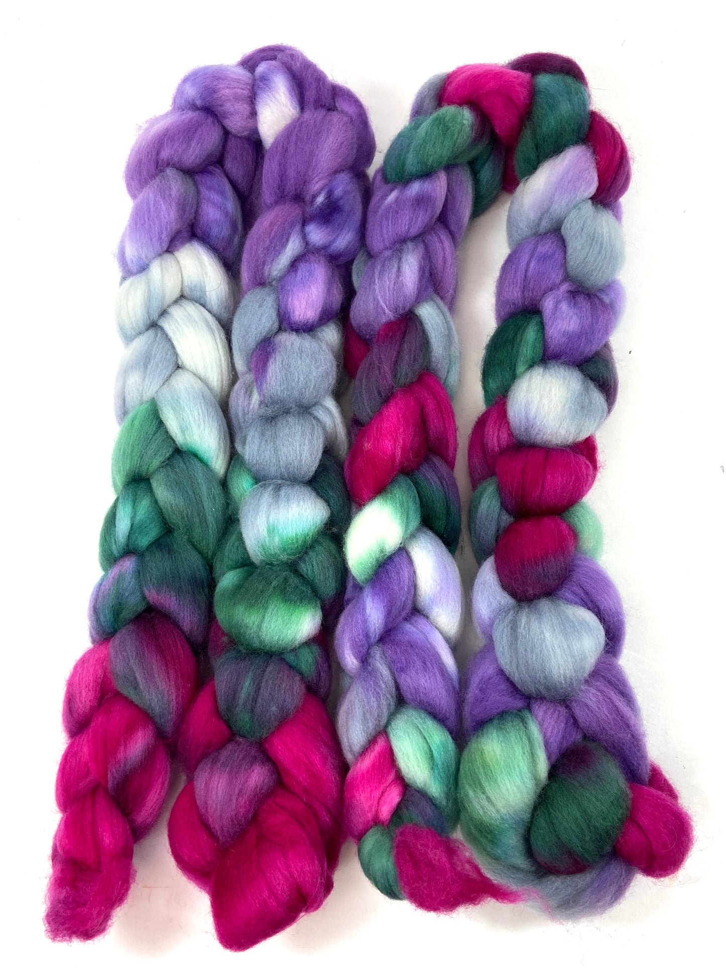 Masquerade SC - 4 oz hand painted wool combed top, roving, spinning fiber, handspinning, felting