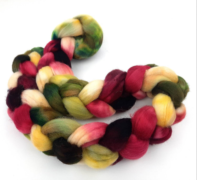 Victoriana SC - 4 oz hand wool combed top, roving, spinning fiber, handspinning, felting