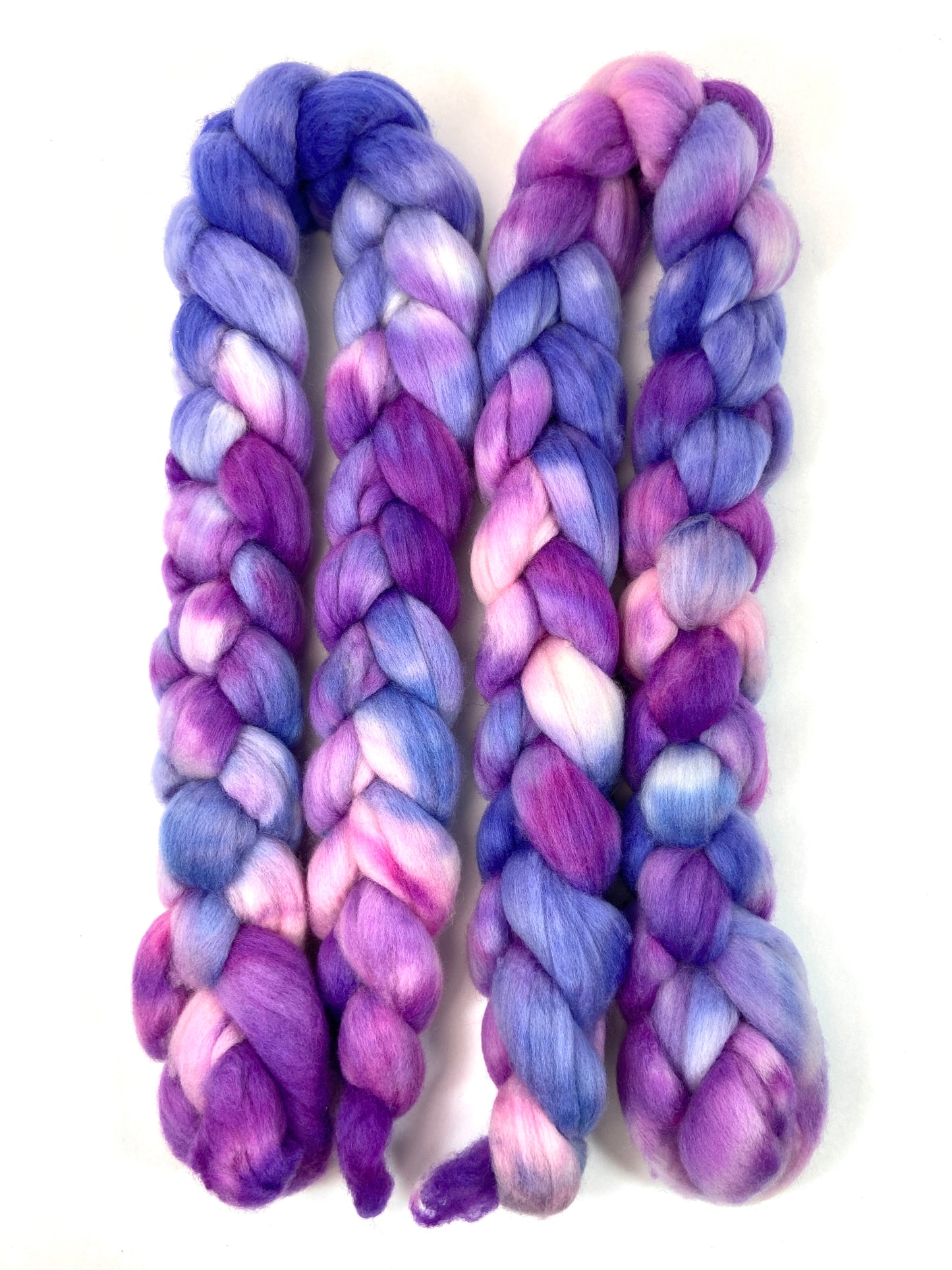 Charlotte Batt 1203-03- 2.9 oz Polwarth wool, silk, noils, spinning fiber, handspinning, nuno, felting wool, weaving
