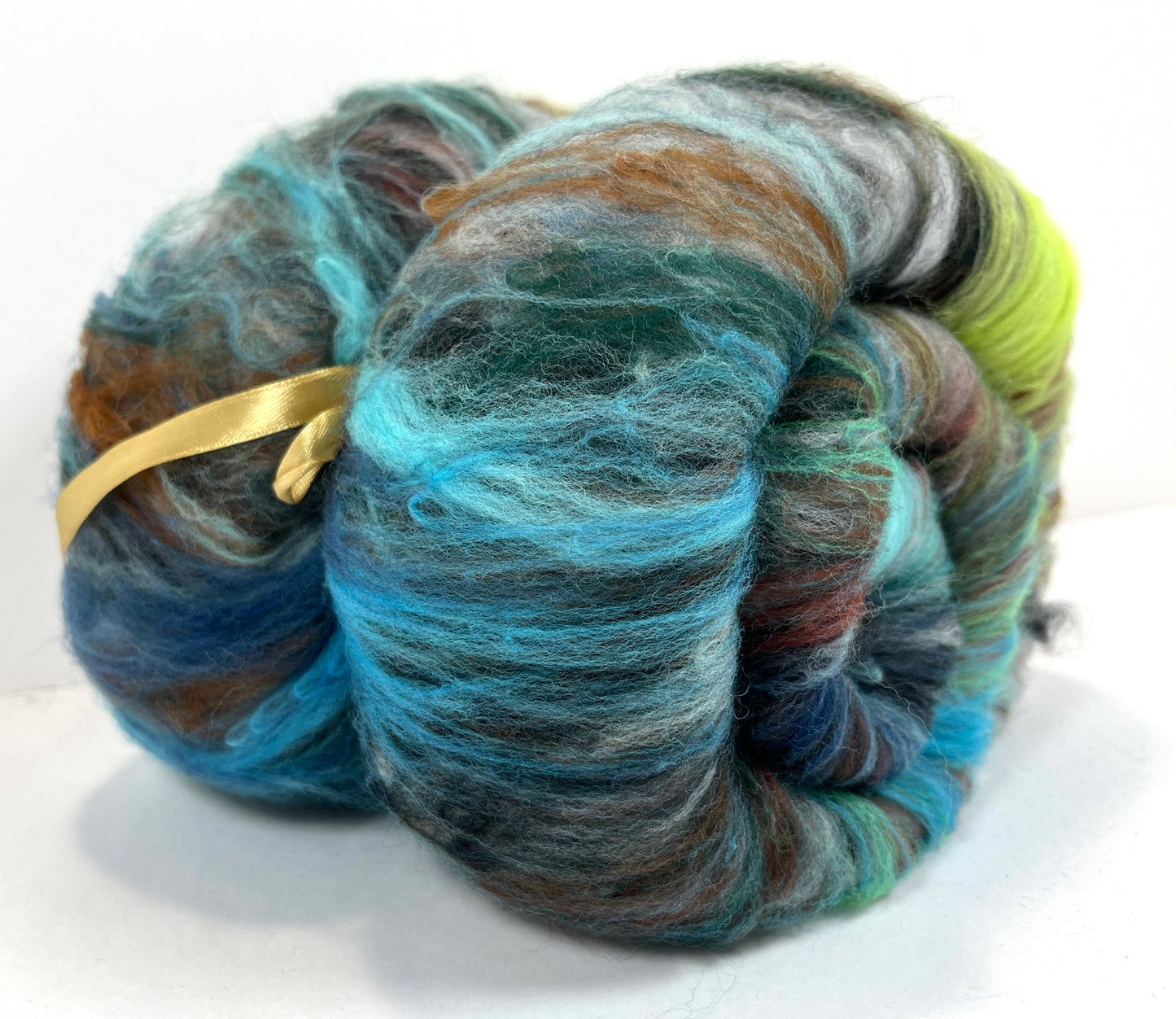 Crayon Box Batt 0826-03 - 3.5 oz Soft wool, NO SPARKLE, spinning fiber, drumcarded, handspinning, nuno, felting wool