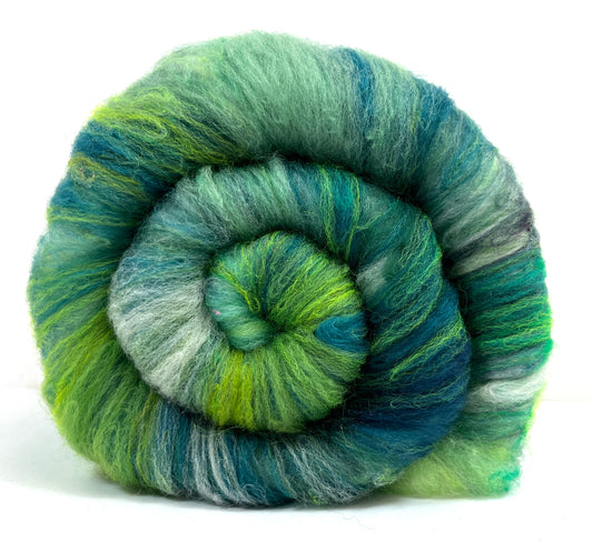 Crayon Box Batt 0701-02 - 3.8 oz Soft wool, NO SPARKLE, spinning fiber, drumcarded, handspinning, nuno, felting wool