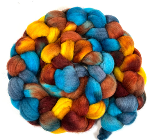 Test Braid 1210-05, 4 oz Polwarth wool combed top, roving, spinning fiber, handspinning, felting, needle felting, weaving supplies