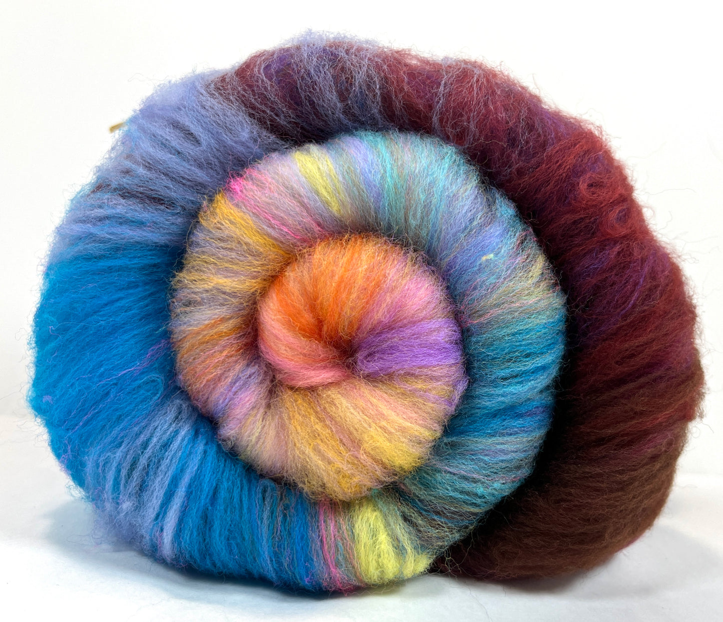 Crayon Box Batt 0109-02, 3.3 oz Soft wool, NO SPARKLE, spinning fiber, drumcarded, handspinning, nuno, felting wool
