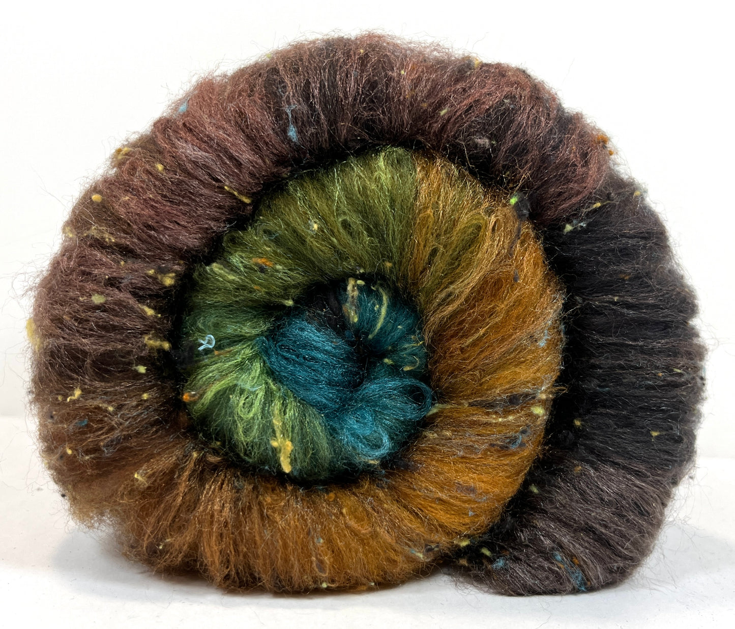 Keepsake Batt 1130-05 - 2.6 oz Falkland Merino wool, silk, noils, spinning fiber, drumcarded, handspinning, nuno, felting wool