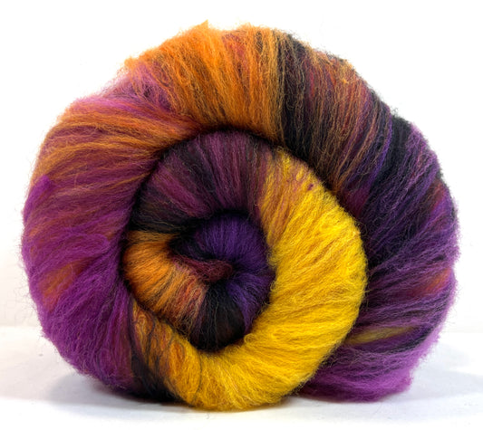 Crayon Box Batt 1004-01 - 4 oz Soft wool, NO SPARKLE, spinning fiber, drumcarded, handspinning, nuno, felting wool