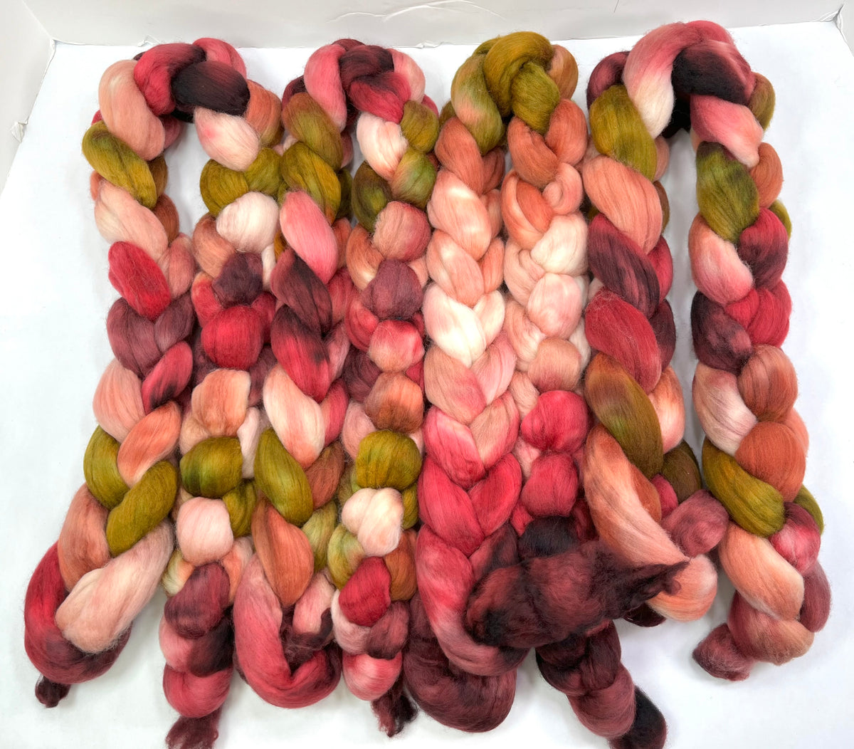Rowena Oopsies - 4 oz Falkland Merino or Targhee combed top, roving, spinning fiber, handspinning, felting, needle felting, weaving supplies
