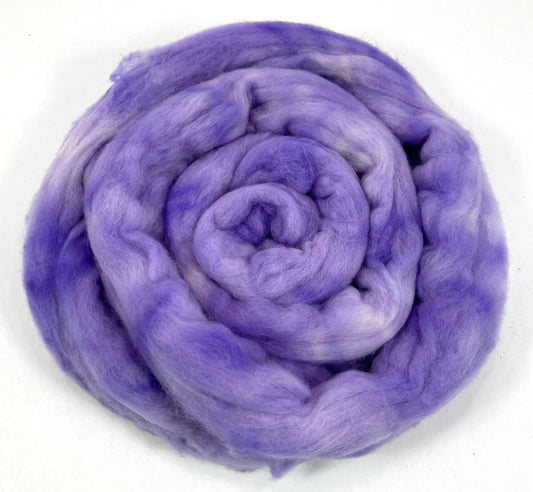 Jacaranda - 2 oz Targhee wool combed top, roving, spinning fiber, handspinning, felting, needle felting, weaving supplies 0909-02