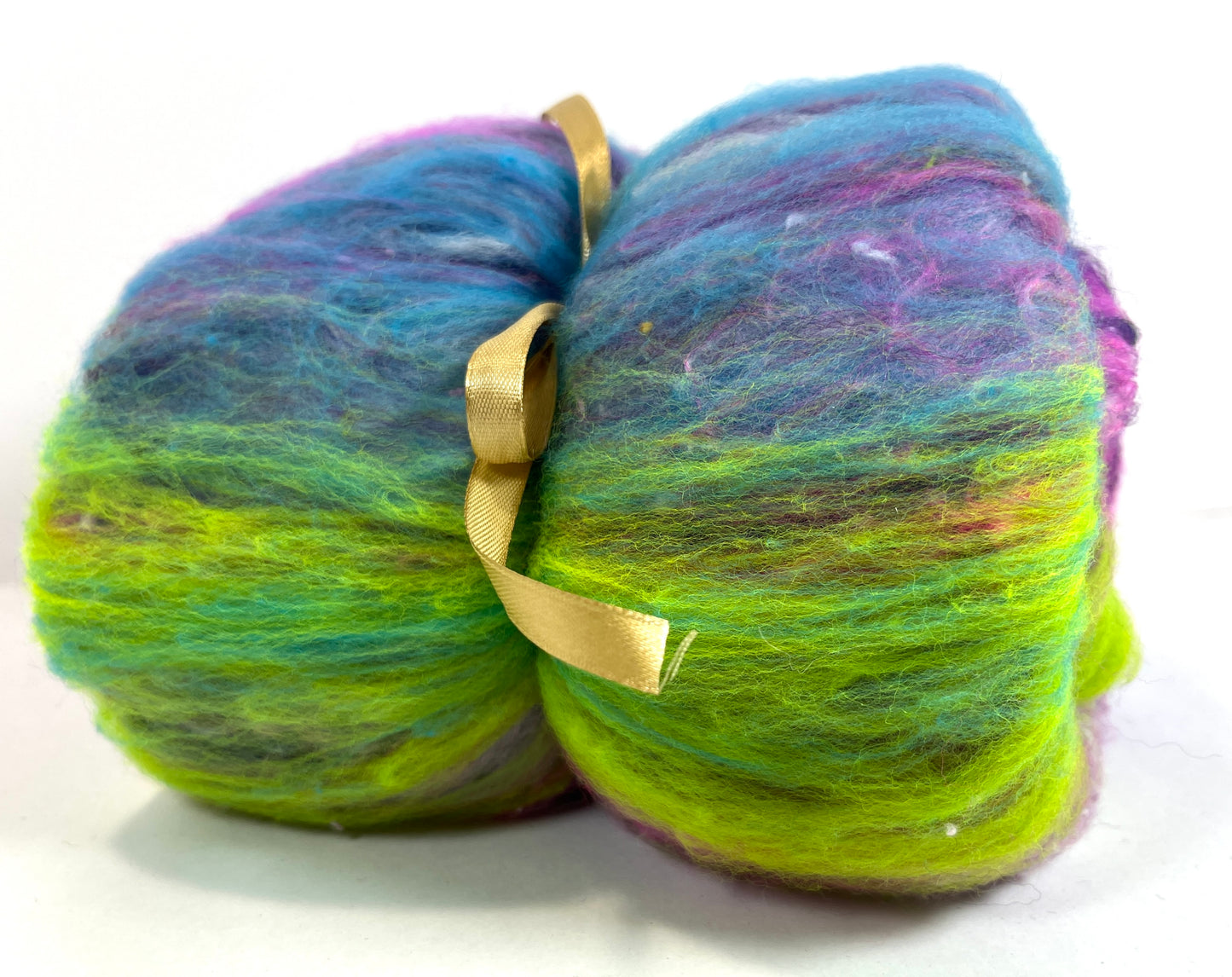 Crayon Box Batt 0920-02 - 3.1 oz Soft wool, NO SPARKLE, spinning fiber, drumcarded, handspinning, nuno, felting wool