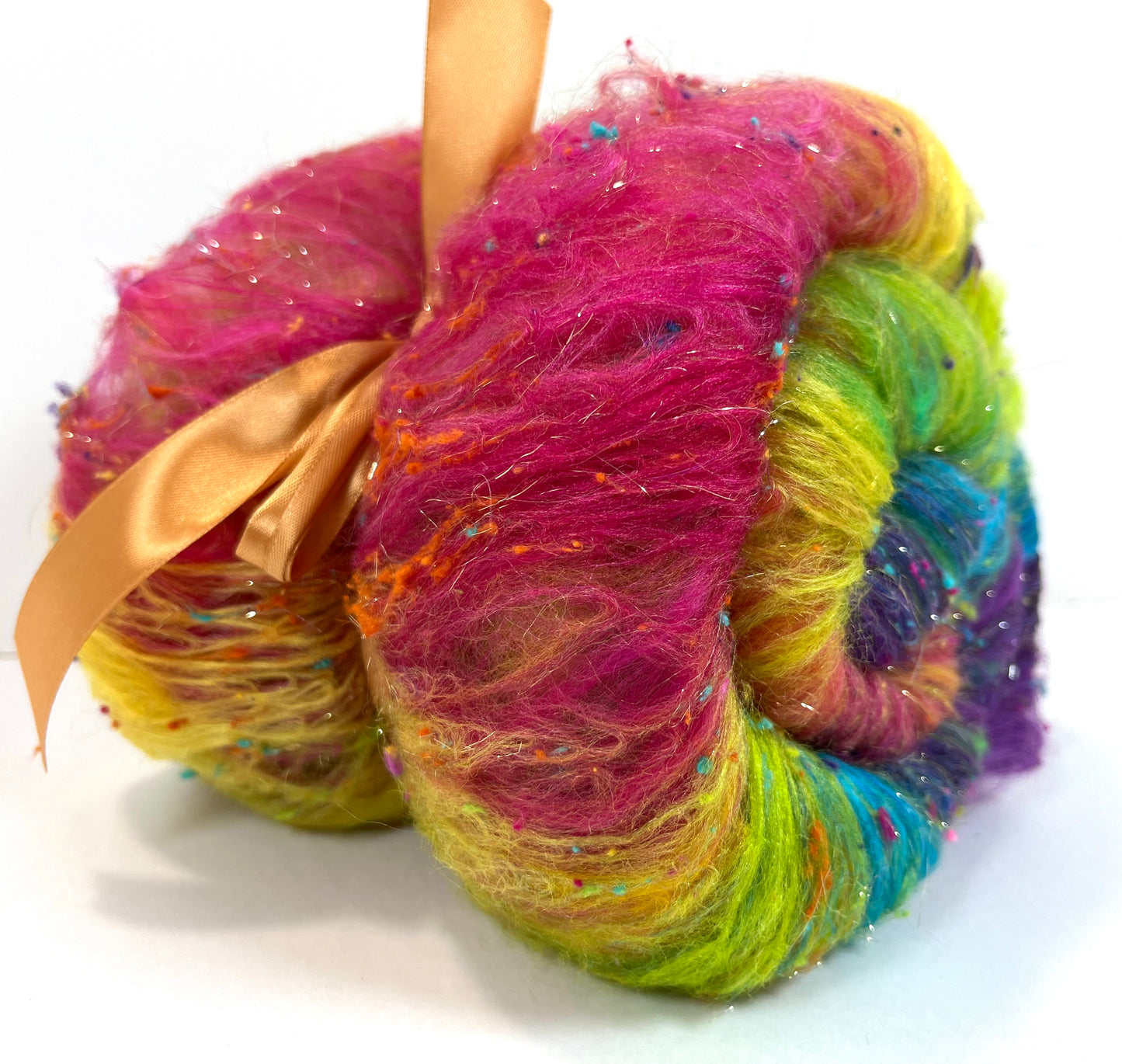 Tie Dye SC Batt 0508-04 - 3.1 oz Polwarth wool, silk, noils, spinning fiber, drumcarded, handspinning, nuno, felting wool