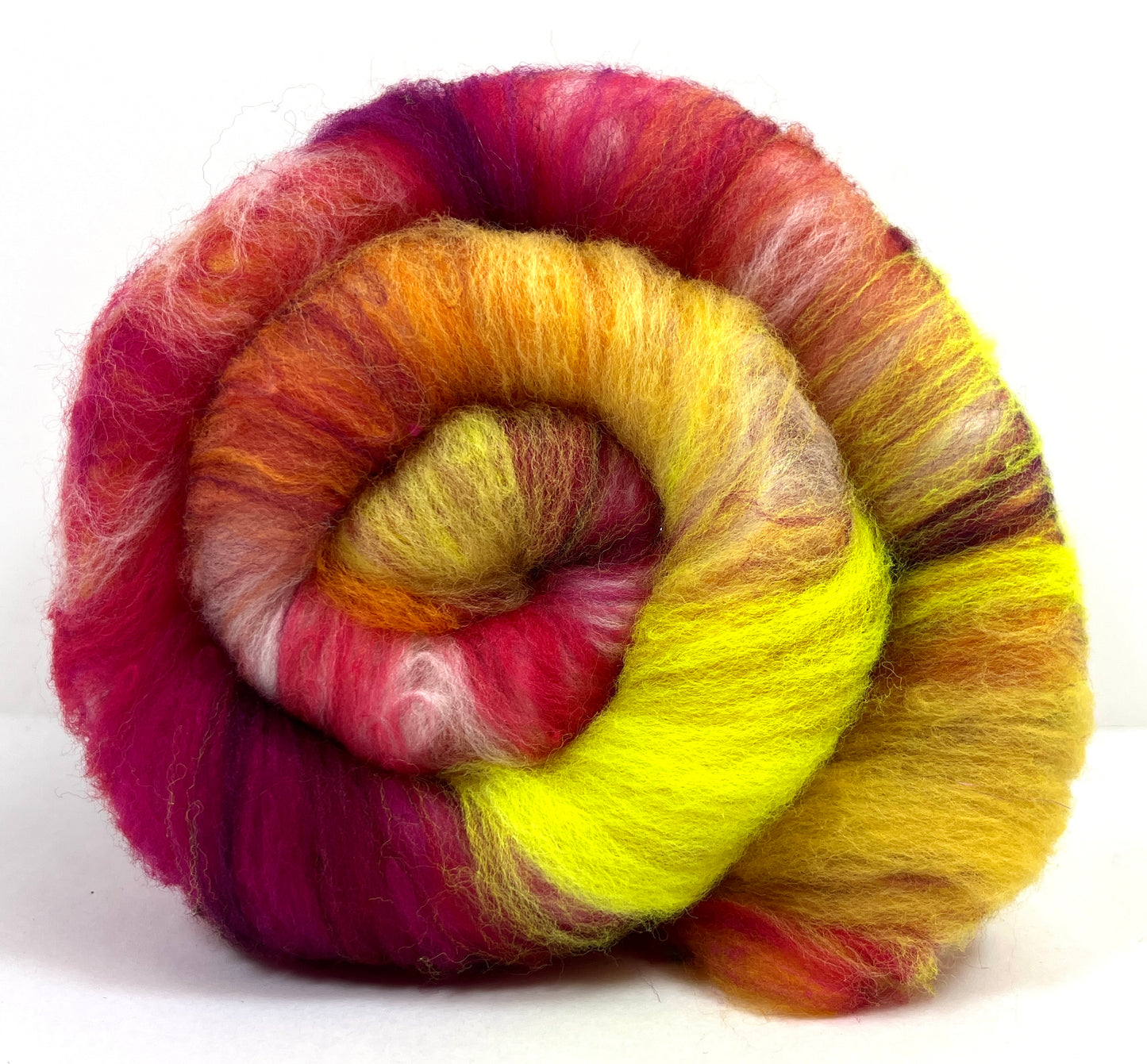 Crayon Box Batt 0701-05 - 3.7 oz Soft wool, NO SPARKLE, spinning fiber, drumcarded, handspinning, nuno, felting wool