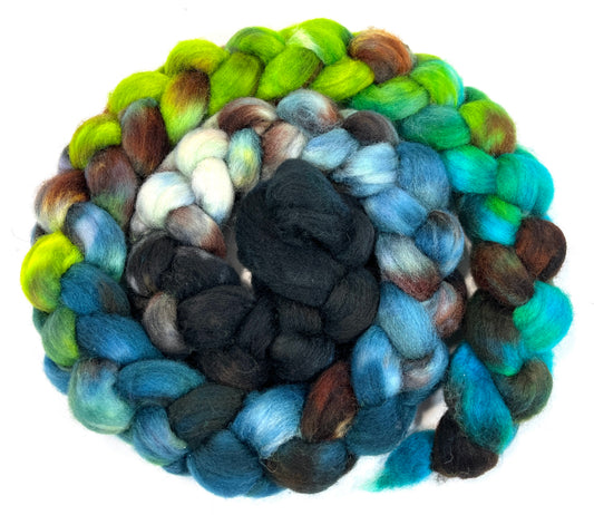 Day’s End 0120-03, 6 oz BFL wool combed top, roving, spinning fiber, handspinning, felting, needle felting, weaving supplies