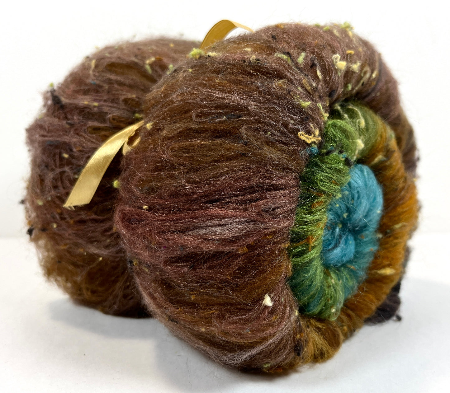 Keepsake Batt 1130-06 - 2.5 oz Falkland Merino wool, silk, noils, spinning fiber, drumcarded, handspinning, nuno, felting wool