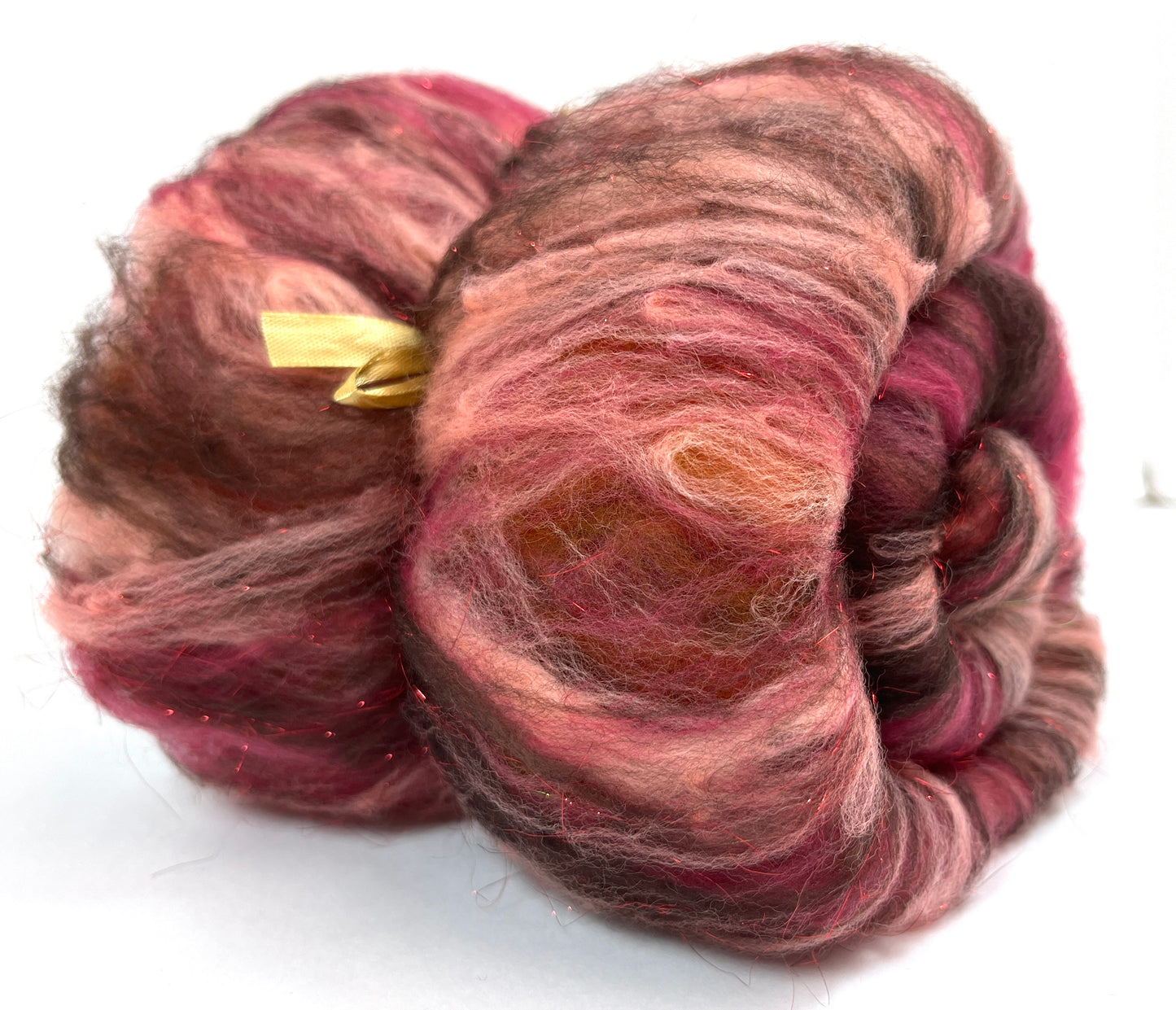Crayon Box Batt 0618-07 - 3 oz Soft wool, sparkle, spinning fiber, drumcarded, handspinning, nuno, felting wool