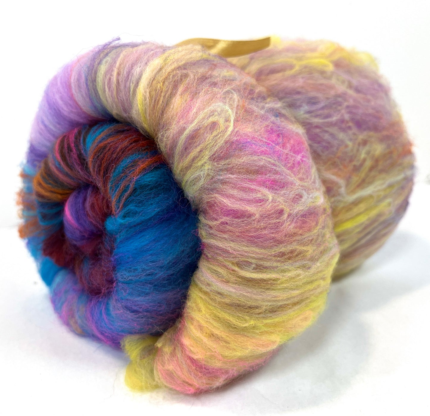 Crayon Box Batt 0109-01, 3 oz Soft wool, NO SPARKLE, spinning fiber, drumcarded, handspinning, nuno, felting wool