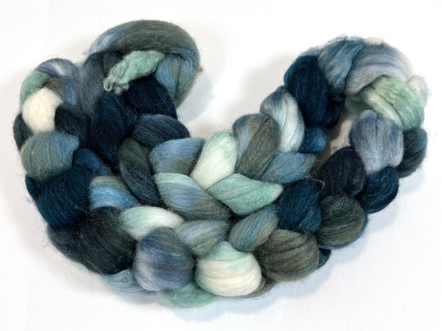 The River Styx SC - 4 oz 85/15 Polwarth and silk combed top, roving, spinning fiber, handspinning, felting, needle felting, weaving supplies