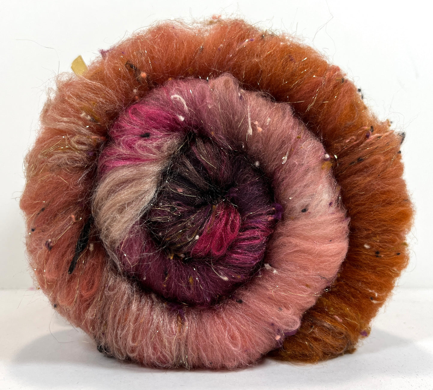 Rowena Gradient Batt 0815-01 - 2.4 oz Polwarth wool, silk, noils, spinning fiber, handspinning, nuno, felting wool, weaving, spindle