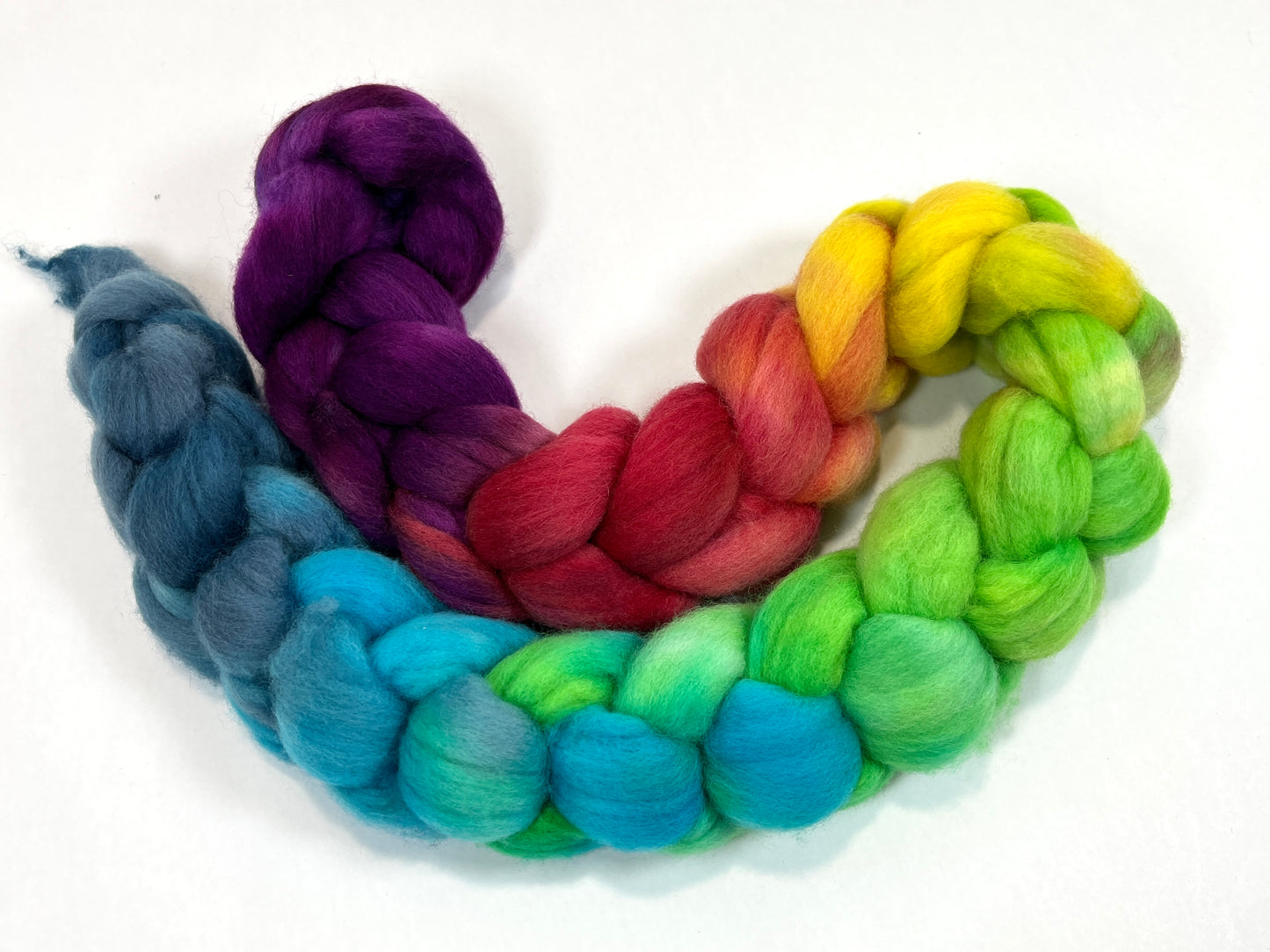 Kaleidoscope SLG - 4 oz Cormo wool combed top, roving, spinning fiber, handspinning, felting, needle felting, weaving supplies