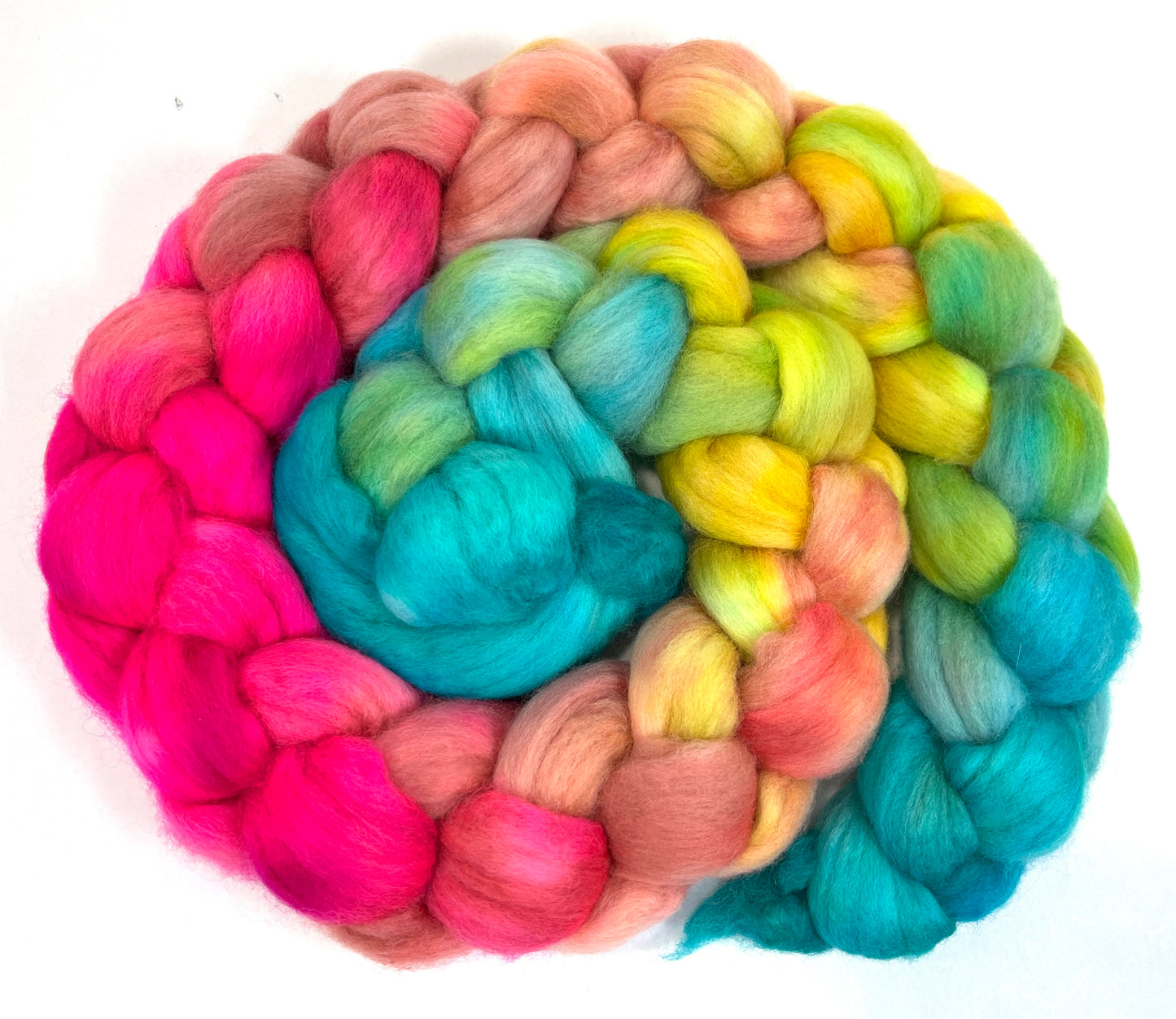 Fairy Dust MG - 4 oz hand painted wool combed top, roving, spinning fiber, handspinning, felting