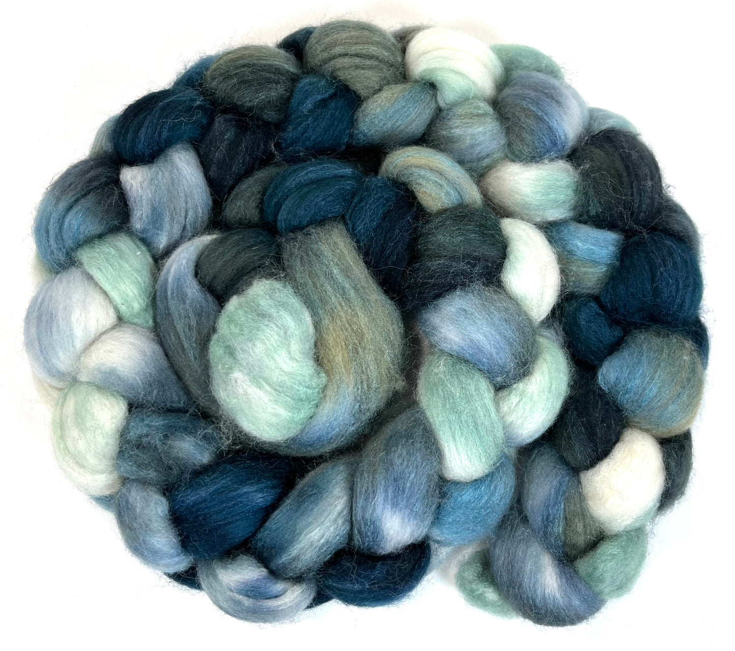 The River Styx SC - 4 oz 85/15 Polwarth and silk combed top, roving, spinning fiber, handspinning, felting, needle felting, weaving supplies