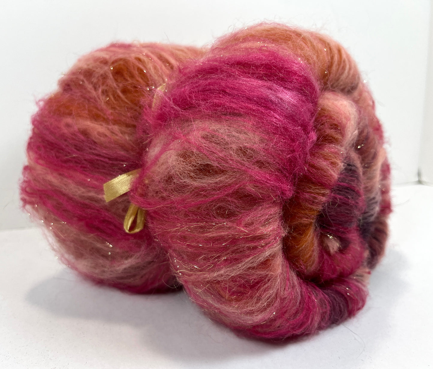 Rowena Special Batt 0829-01 - 3.4 oz Polwarth and Corriedale wool, silk, sparkle, spinning fiber, handspinning, nuno, felting wool, weaving, spindle