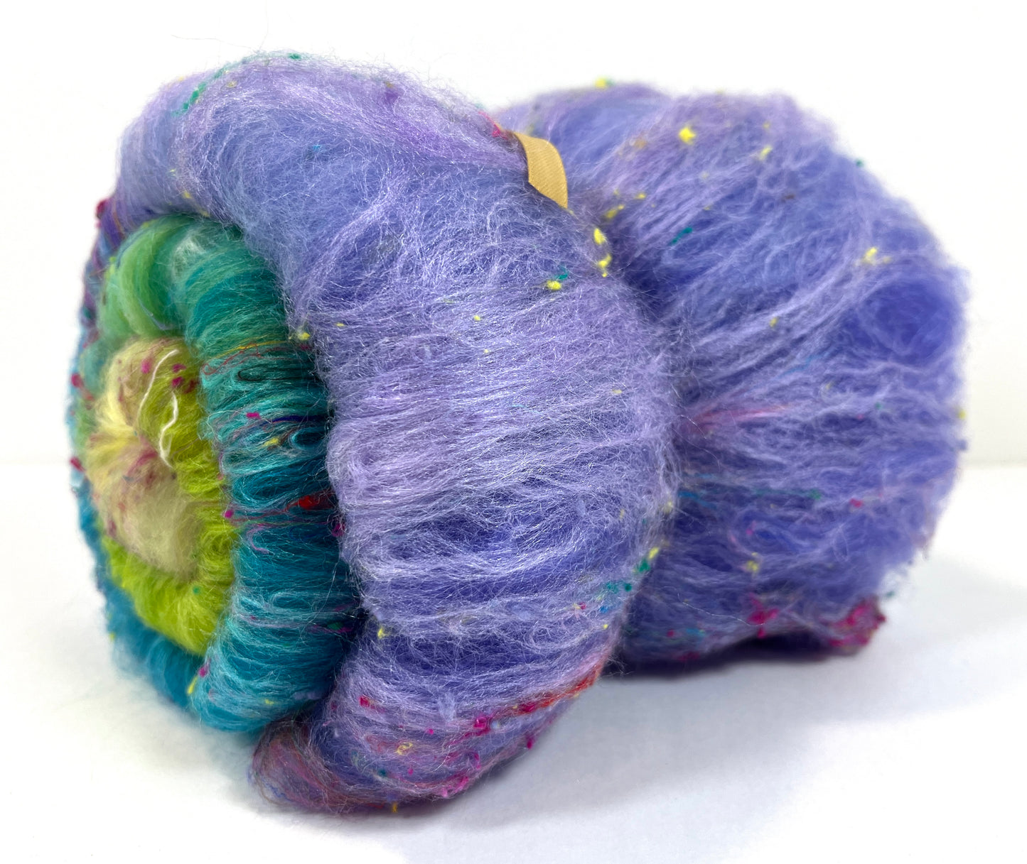 Chrysalis Batt 1107-03 - 2.4 oz Falkland Merino wool, silk, noils, spinning fiber, drumcarded, handspinning, nuno, felting wool