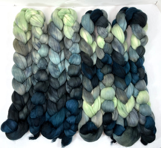 Limited Edition 0529-01 - 4 oz Polwarth wool combed top, roving, spinning fiber, handspinning, felting, needle felting, weaving supplies