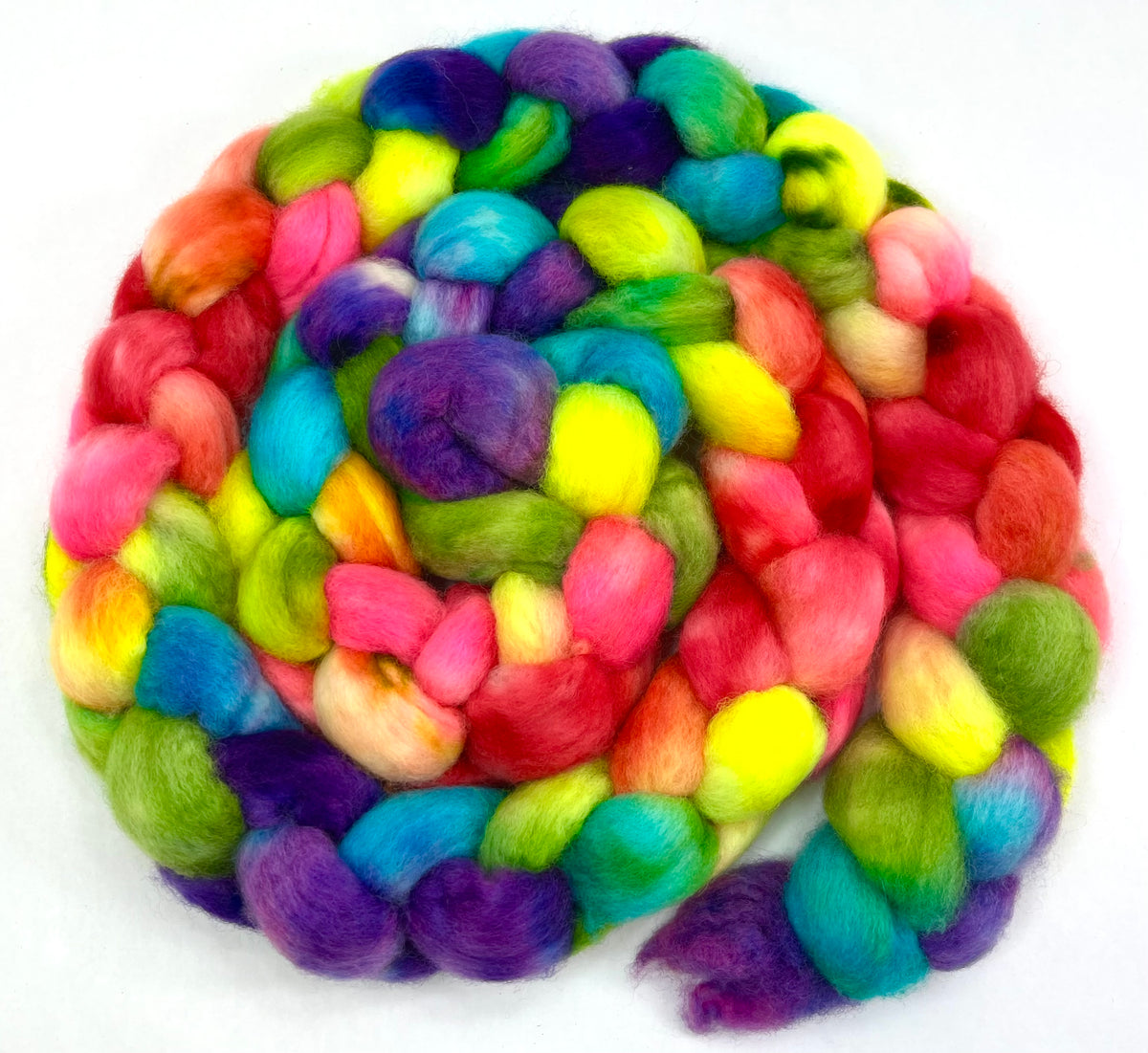 Day's End 0923-01 - 6.3 oz Bluefaced Leicester wool combed top, roving, spinning fiber, handspinning, felting, needle felting, weaving supplies