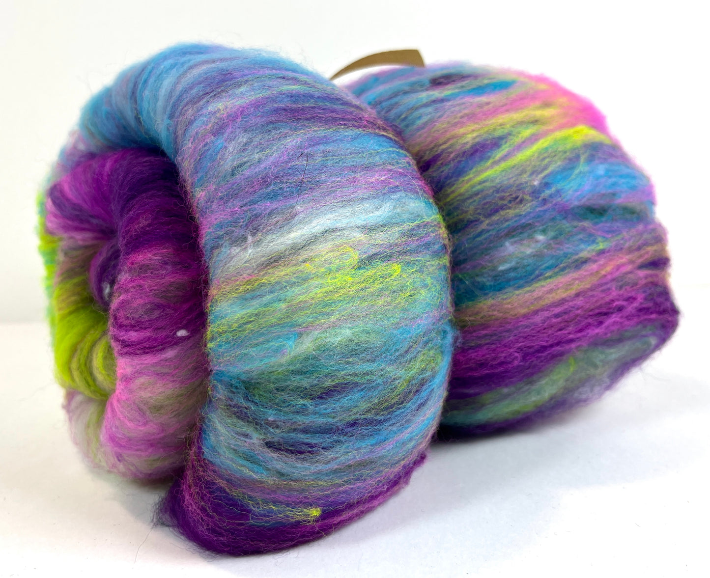 Crayon Box Batt 0920-02 - 3.1 oz Soft wool, NO SPARKLE, spinning fiber, drumcarded, handspinning, nuno, felting wool