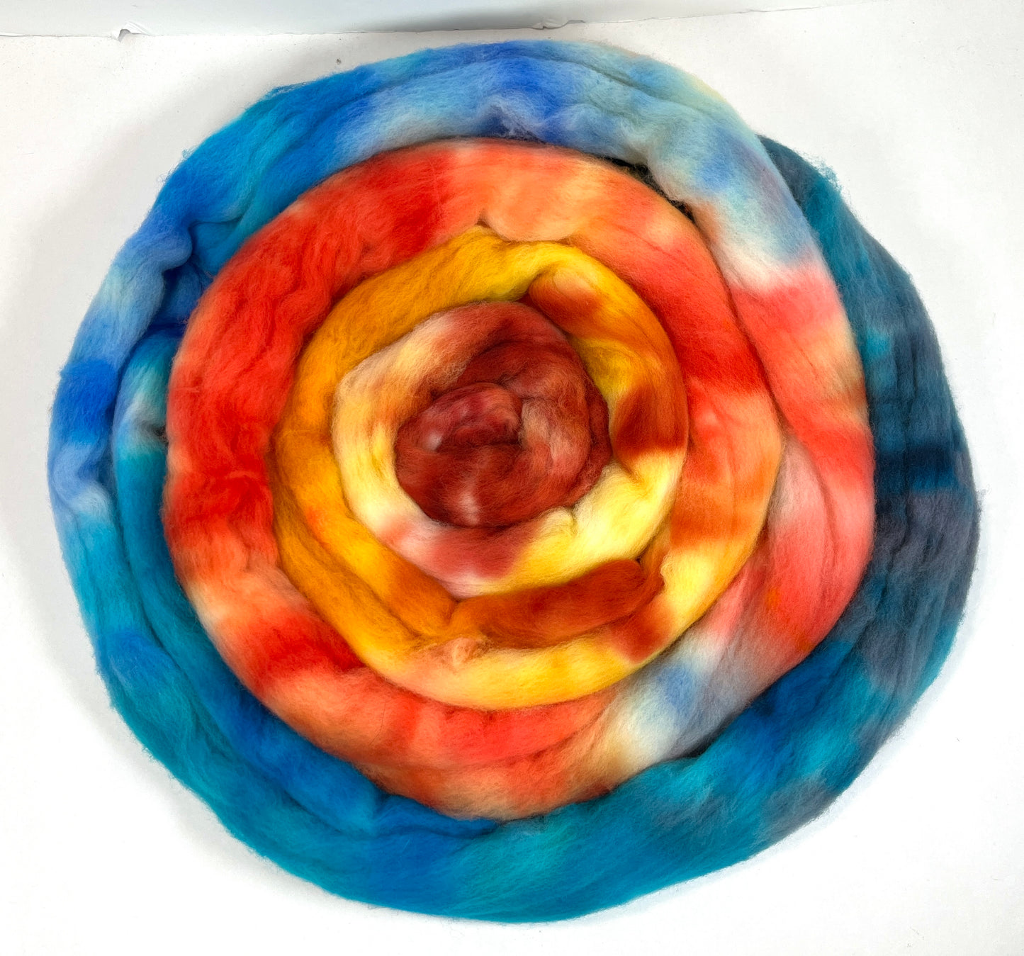 OOAK 1028-02, SLG, 4 oz Targhee wool combed top, roving, spinning fiber, handspinning, felting, needle felting, weaving supplies