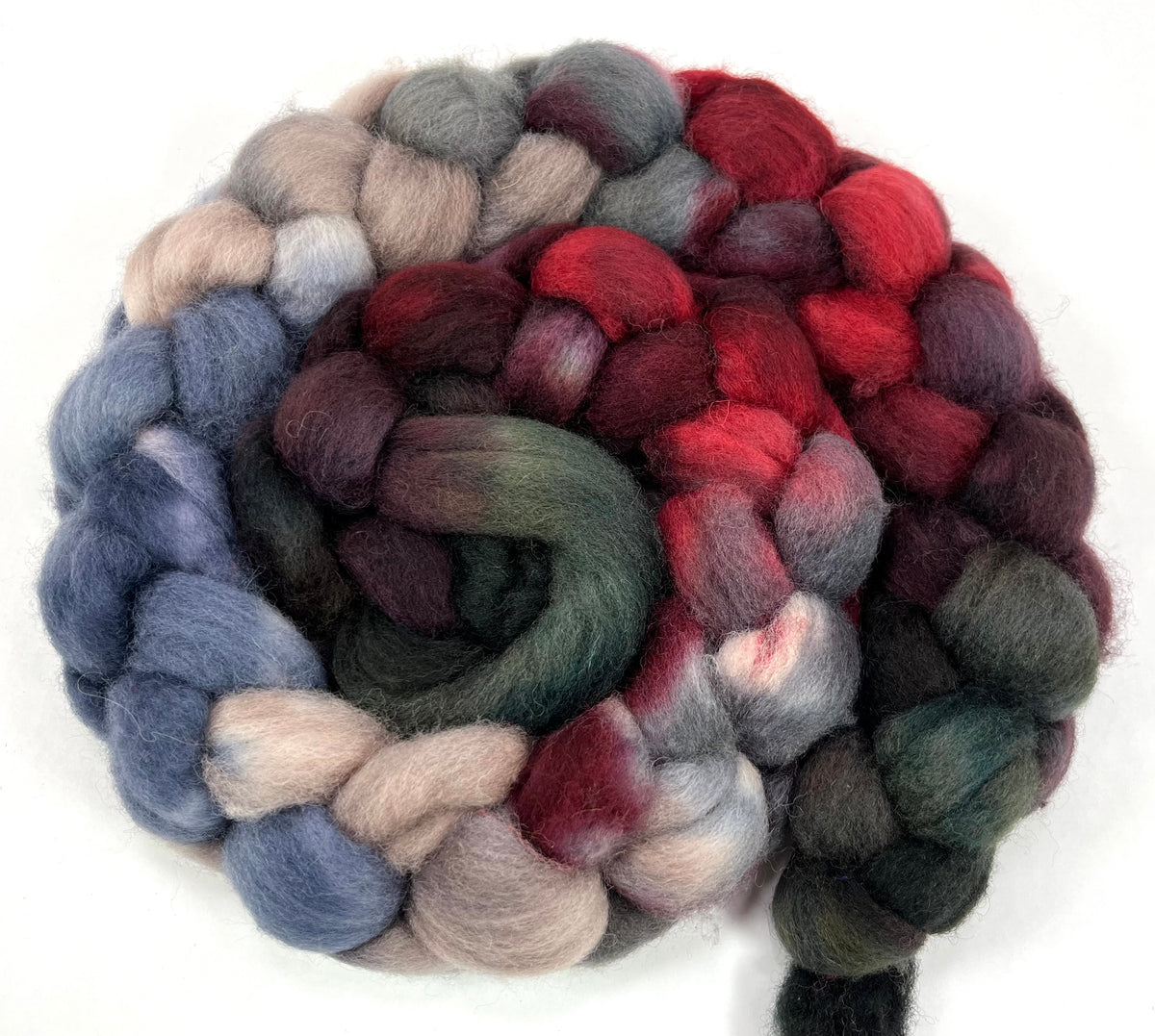 Ghoulish MG Extras, 4 oz BFL wool combed top, roving, spinning fiber, handspinning, felting, needle felting, weaving supplies