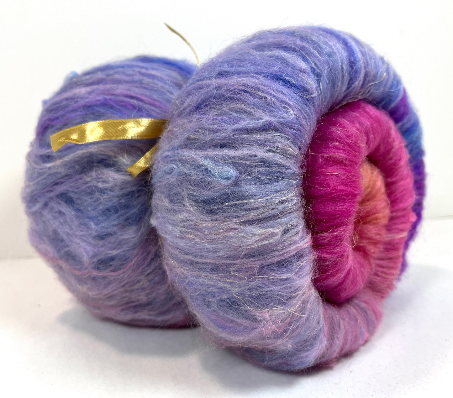 Razzleberry Batt 1224-05, Merino wool, silk, flax, spinning fiber, drumcarded, handspinning, nuno, felting wool