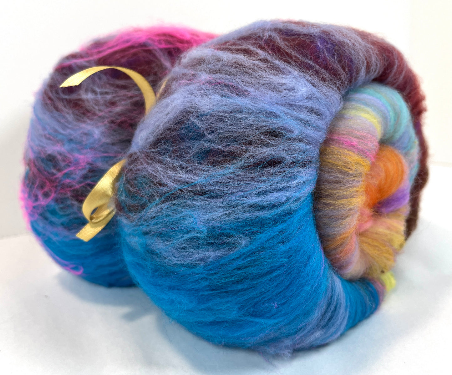 Crayon Box Batt 0109-02, 3.3 oz Soft wool, NO SPARKLE, spinning fiber, drumcarded, handspinning, nuno, felting wool