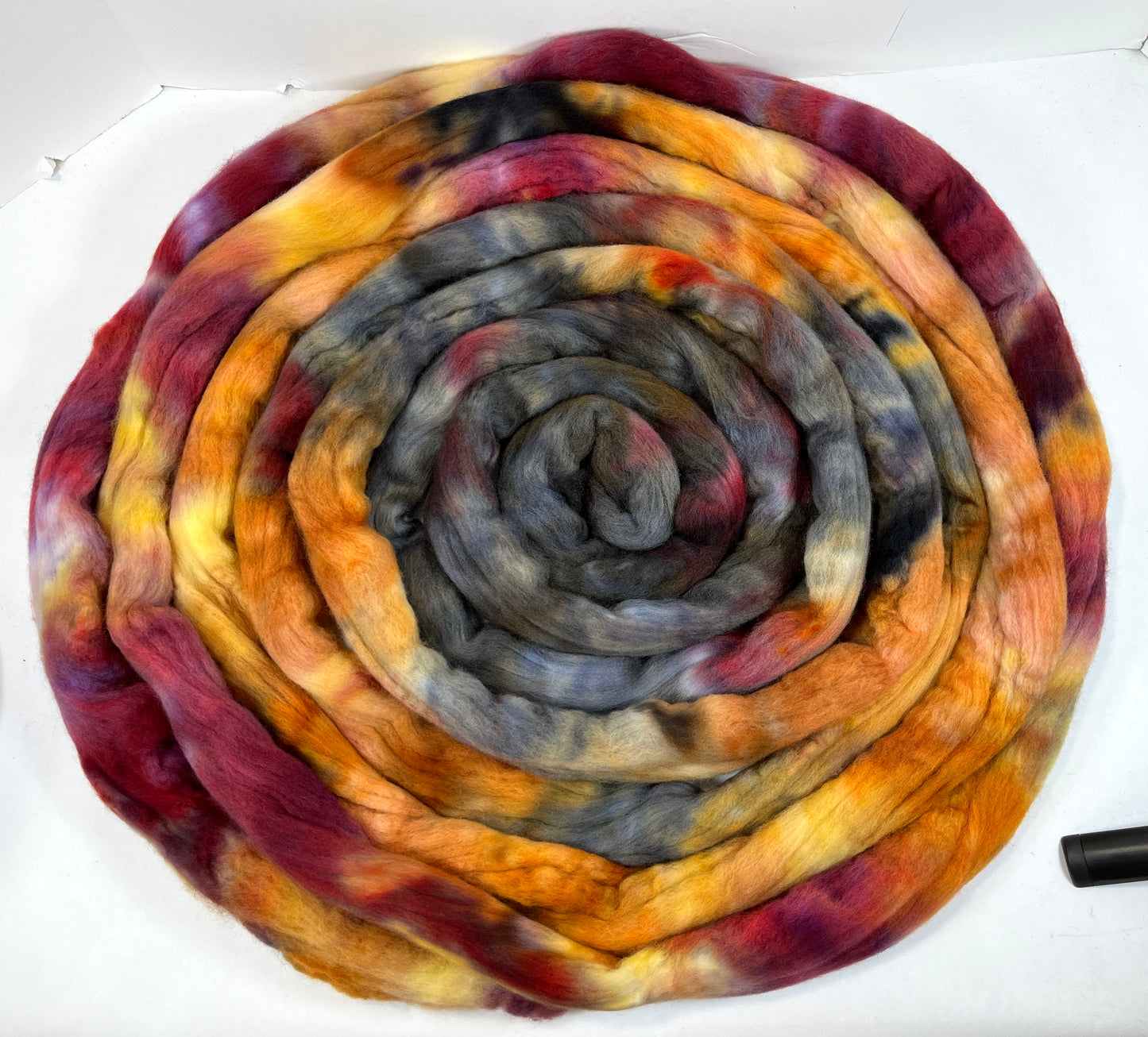 Day's End 1015-03, 7.4 oz Polwarth wool combed top, roving, spinning fiber, handspinning, felting, needle felting, weaving supplies