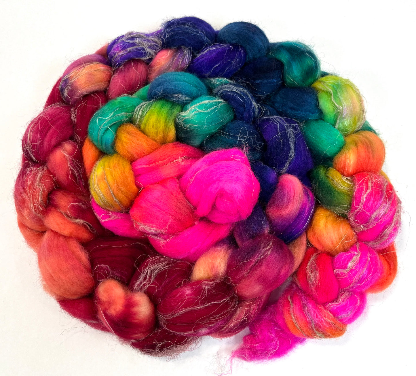 Limited Edition Fantasmic - 4 oz wool combed top, roving, spinning fiber, handspinning, felting, needle felting, weaving supplies