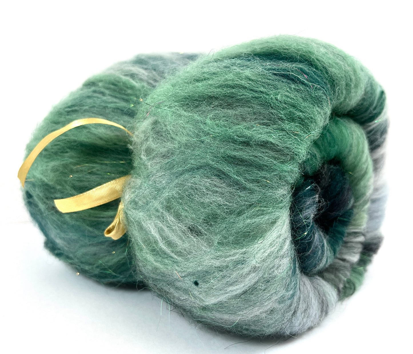Crayon Box Batt 0525-04 - 3.1 oz Soft wool, sparkle, spinning fiber, drumcarded, handspinning, nuno, felting wool