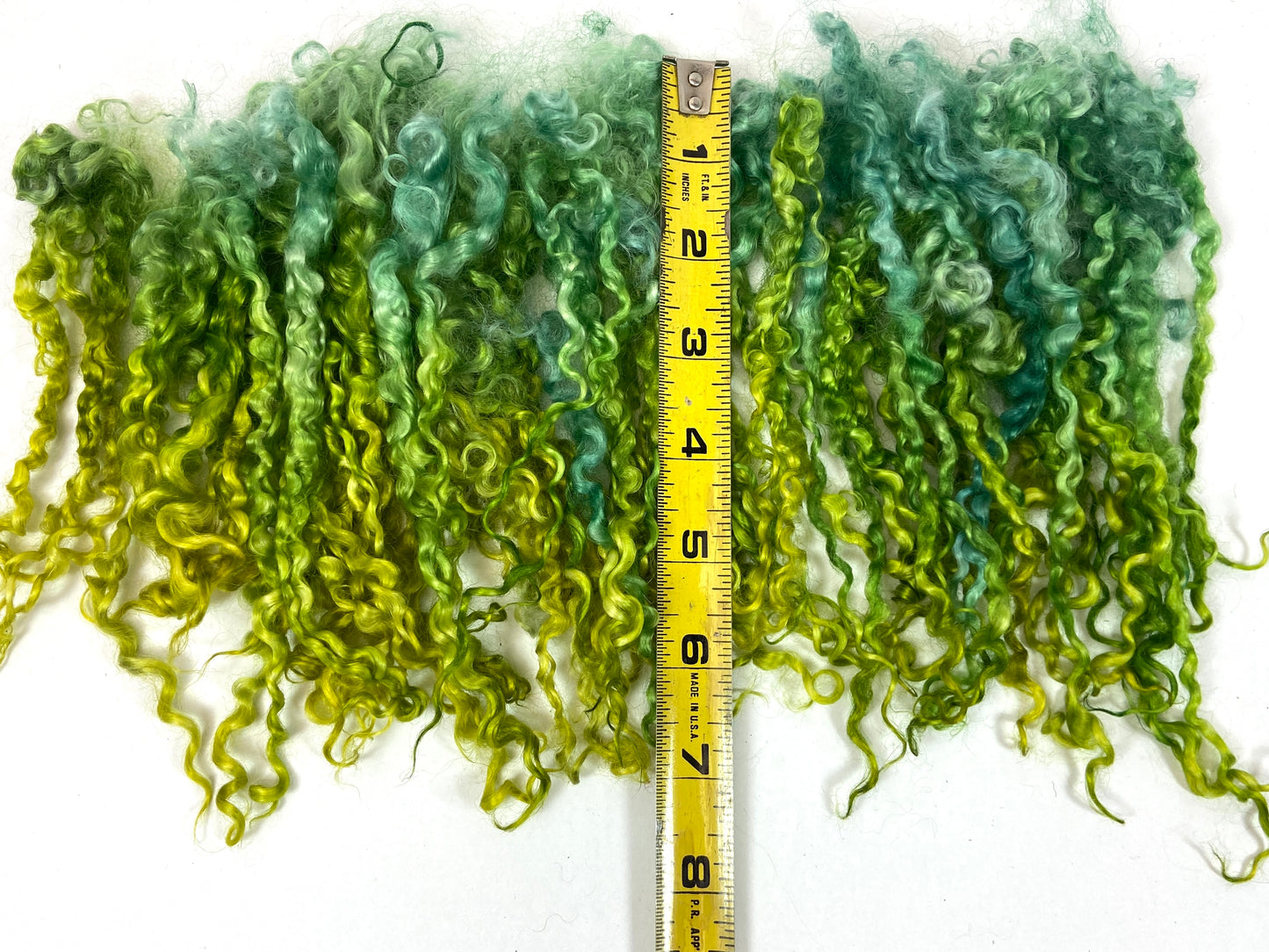Wensleydale Locks, 6-7 inches long, super clean, spinning, felting, fiber art, doll hair, nuno, lockspun yarn 1117-01