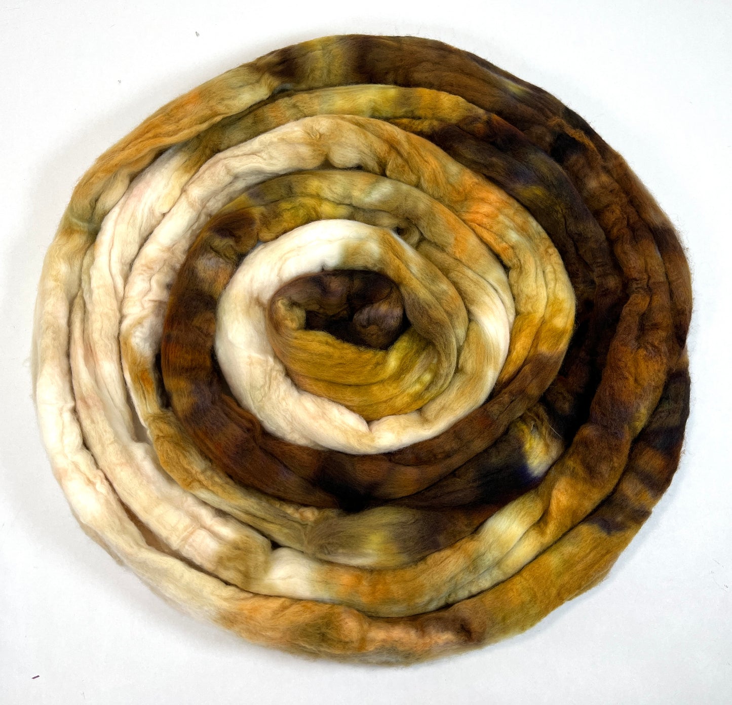 Hazel SC - 4 oz 14.5 micron Merino wool combed top, roving, spinning fiber, handspinning, felting, needle felting, weaving supplies